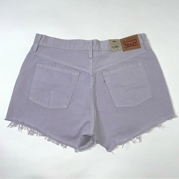 NEW Levi’s 501 High Rise Shorts Raw Hem Size 32 - Picture 9 of 11